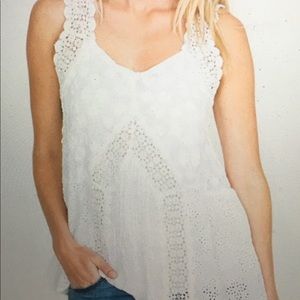 Johnny Was Harper Tank White Size Small